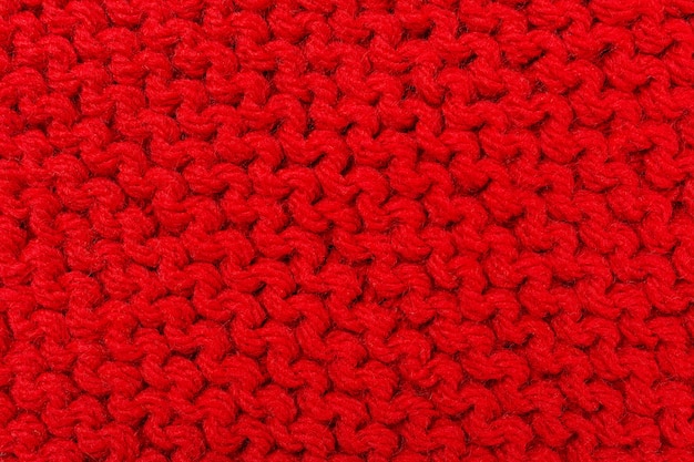 Texture à tricoter pour la couleur rouge