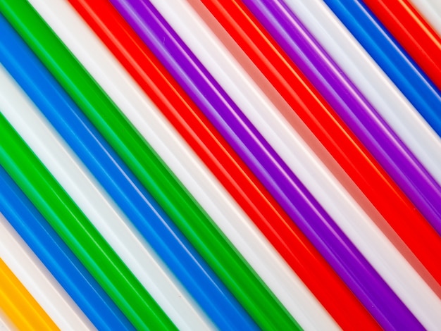 Texture des tubes à cocktail multicolores