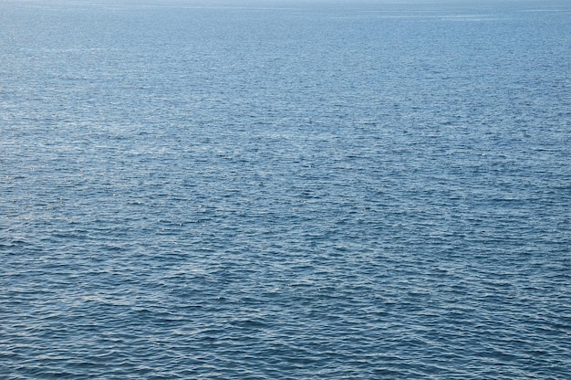 Texture des vagues de l'eau bleue sur l'océan Atlantique