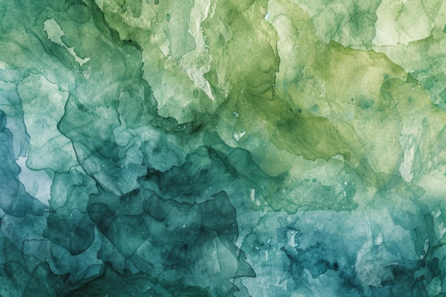 Texture verte et bleue avec taches d'aquarelle Texture bleue avec des taches daquarelle
