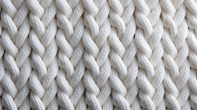 Texture de vêtements en tricot blanc