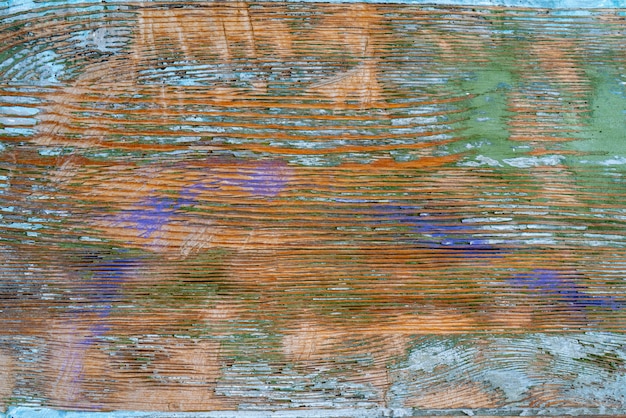 Texture de la vieille peinture verte de planche de bois.