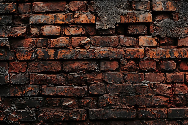 Texture de vieux murs de briques Arrière-plan grunge abstrait pour la conception avec un espace de copie