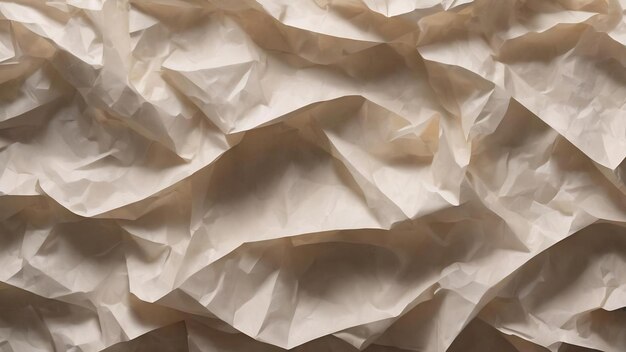 Texture vintage de papier blanc froissé