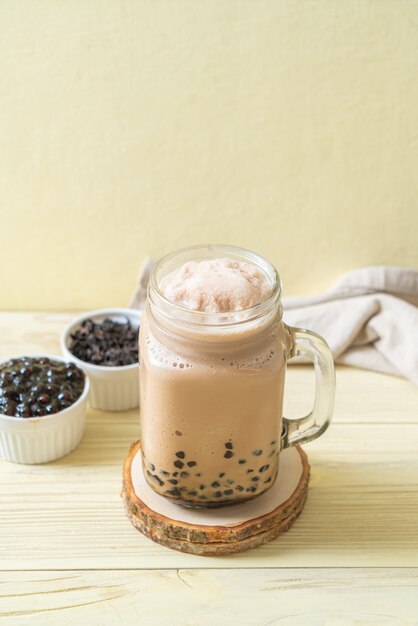 Thé au lait de Taiwan avec des bulles