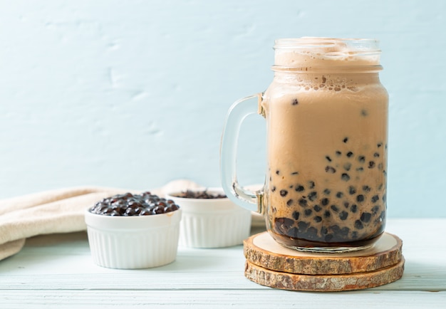 Thé au lait de Taiwan avec des bulles