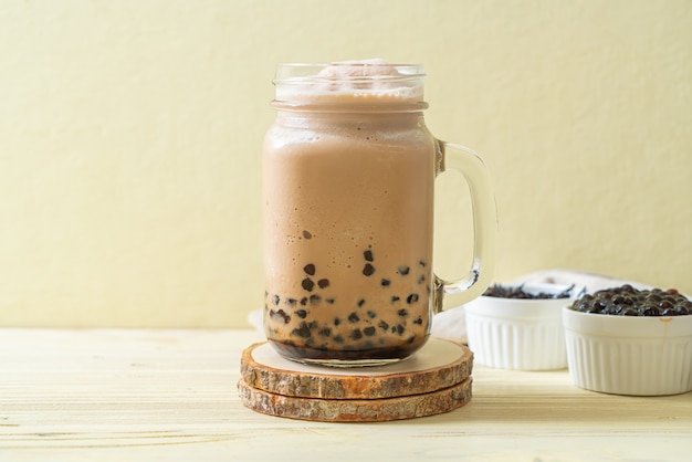 Thé au lait de Taiwan avec des bulles