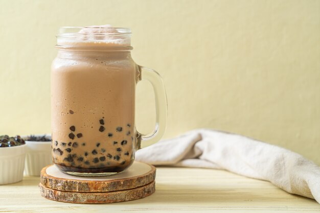 Thé au lait de Taiwan avec des bulles