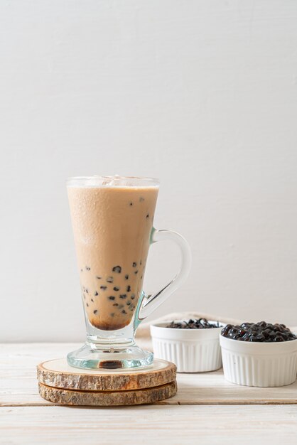 Thé au lait de Taiwan avec des bulles