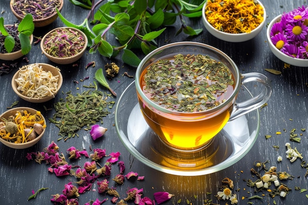 Un thé à base de plantes aromatiques génère Ai