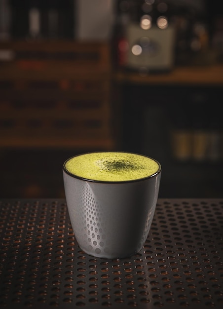 Le thé vert matcha au lait