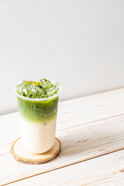 thé vert matcha glacé glacé