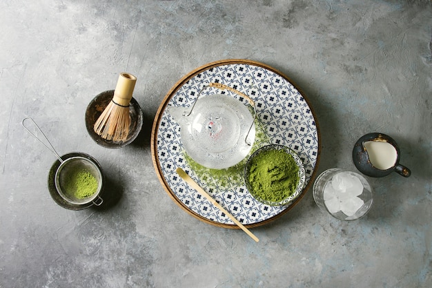 Thé vert matcha en poudre