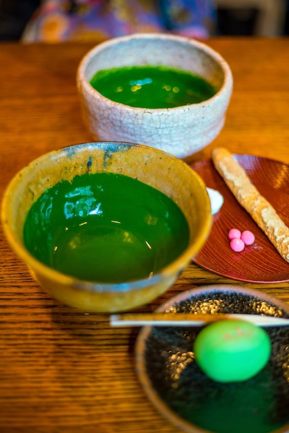 Thé vert traditionnel au style de Kyoto