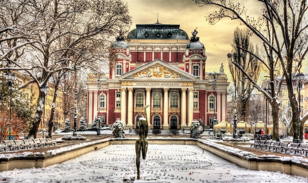 Photo théâtre national ivan vazov à sofia, en bulgarie