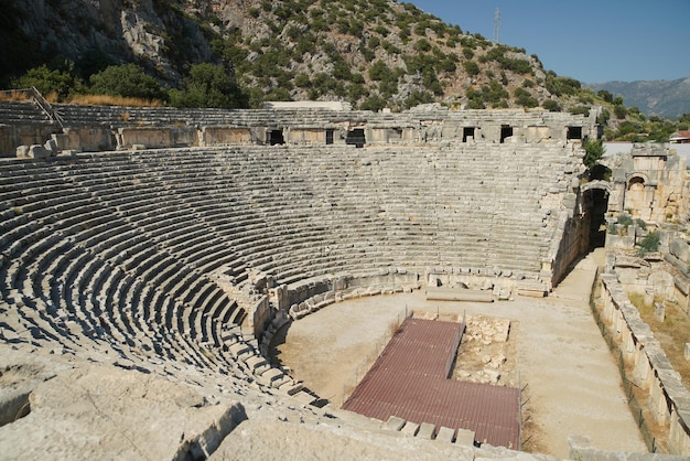 Théâtre de la ville antique de Myra à Demre Antalya Turkiye