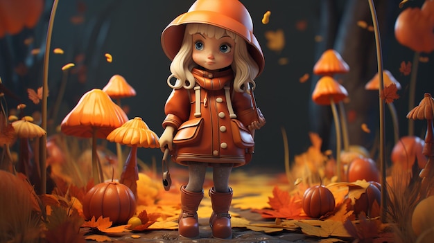 Thème d'automne en 3D