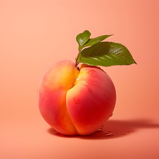 Le thème de la couleur du fruit de pêche est une belle couleur.