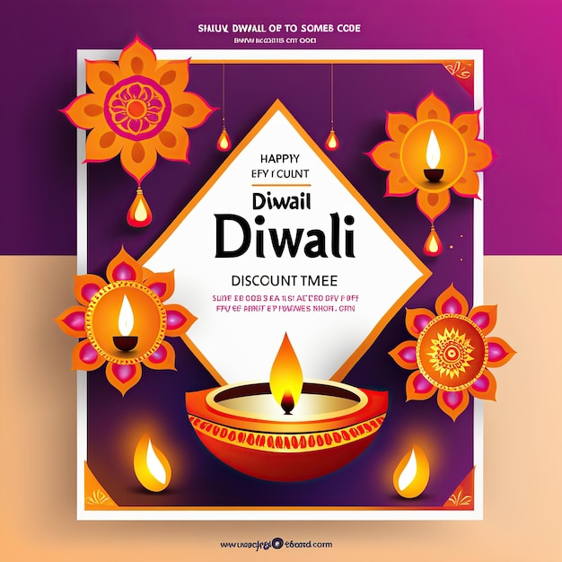 Photo le thème de diwali