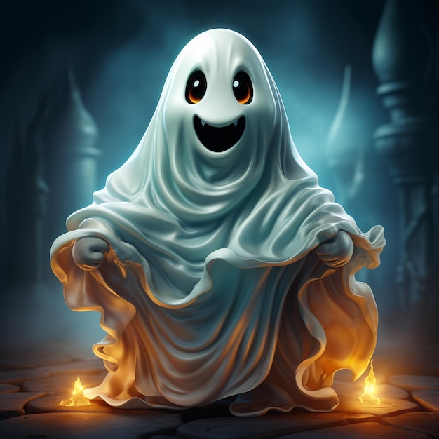 thème halloween fantôme 3d