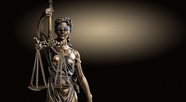 Photo themis statue balances justice law law lawyer business concept