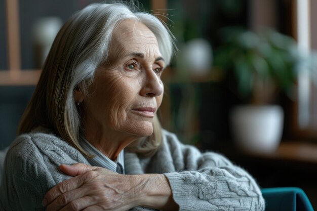 Un thérapeute réconforte une femme âgée après une mauvaise nouvelle de santé