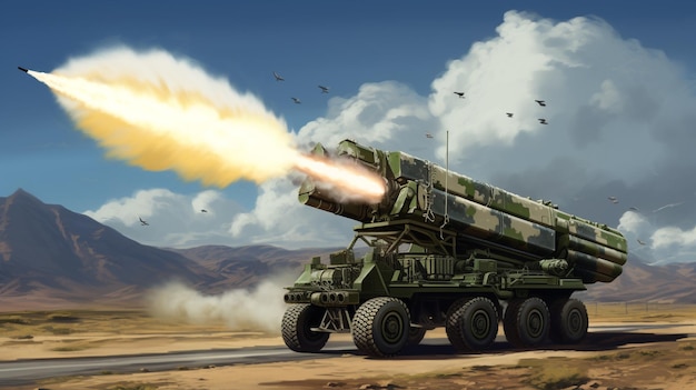 Thunderbolt attaque l'infanterie contre le lance-missiles