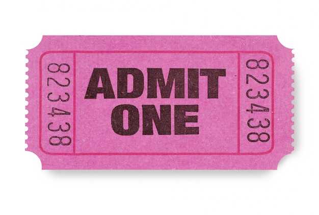 Ticket d&#39;admission