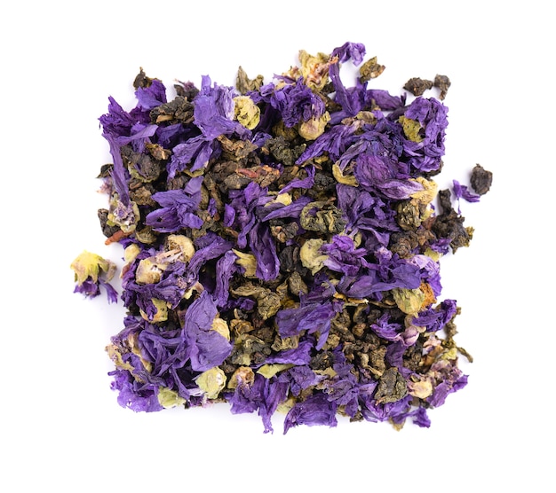 Tie Guan Yin thé aux fleurs de mauve