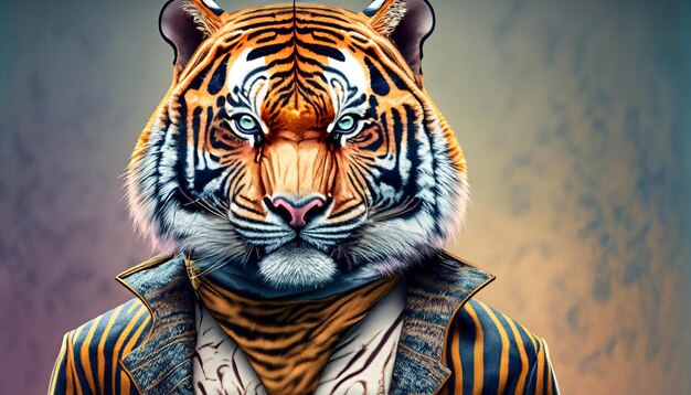 Tiger's Fashion Sense Une démonstration rugissante d'élégance élégante, féroce et fabuleuse