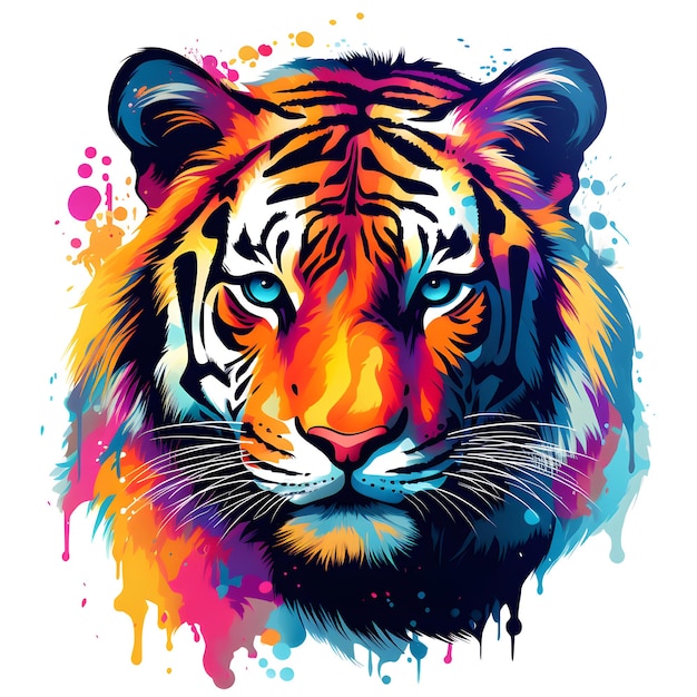 Un tigre coloré