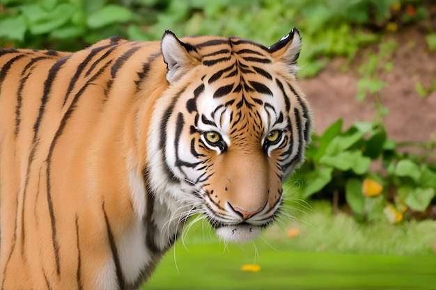 tigre dans l'habitat naturel tigre mâle