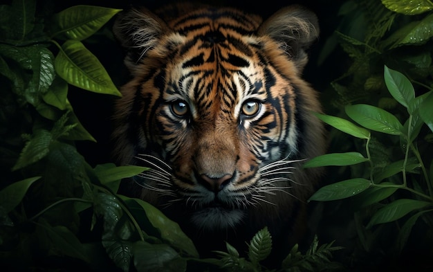 Tigre dans la jungle