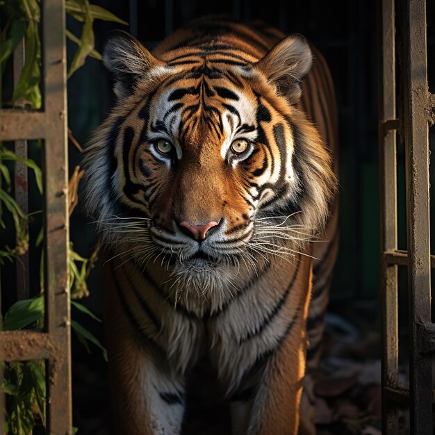 Photo tigre dans le zoo