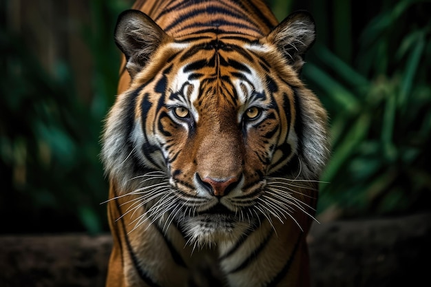 Tigre du Bengale debout et regardant