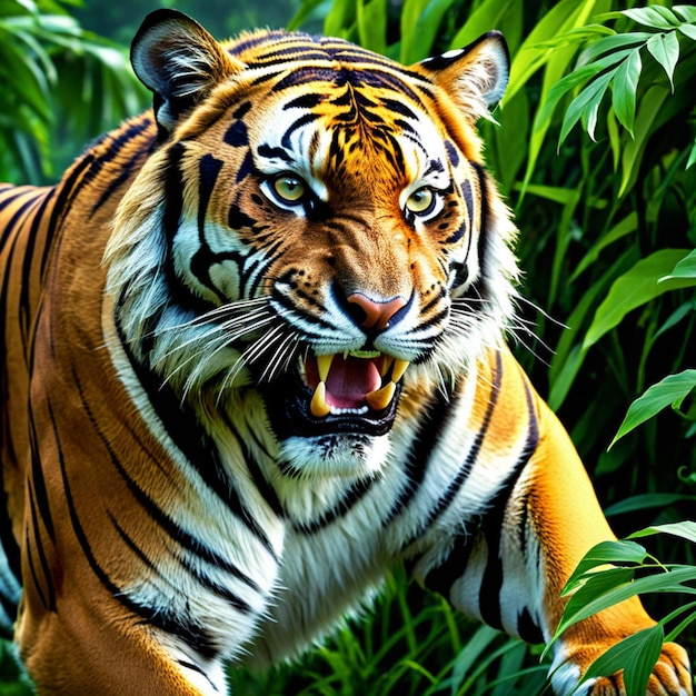 Les tigres embrassent le mystère des hybrides de tigres humains