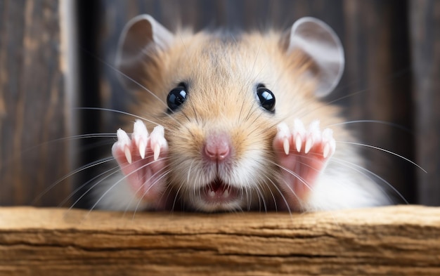 La timidité du hamster capturée par l'IA générative