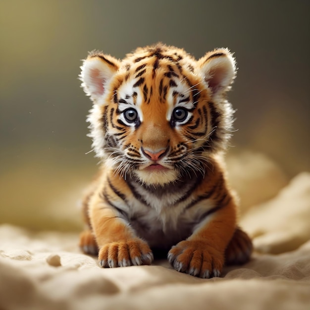 Tiny Majesté Un adorable bébé tigre