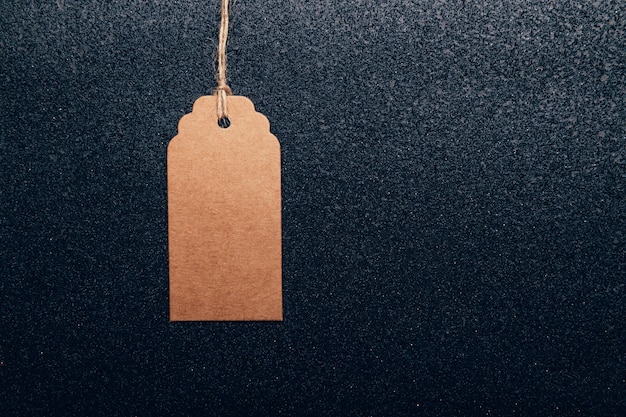 Étiquette-cadeau en papier kraft brun