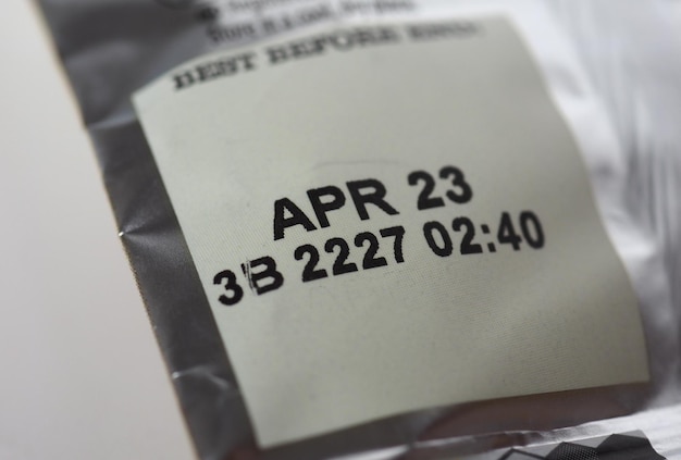 Étiquette de date d'expiration