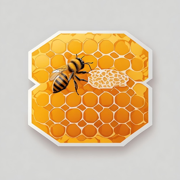 Étiquette à faisceau d'abeille