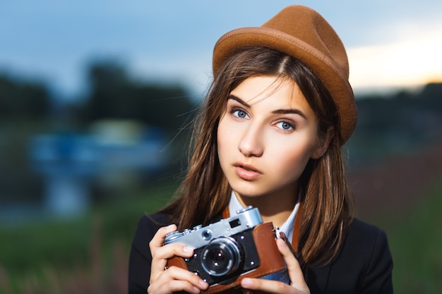 Tir fille belle hipster