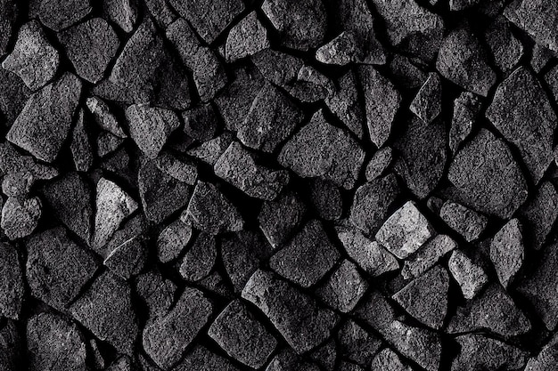 Photo tir vertical du motif textile sans couture de conception de sol en pierre sombre 3d illustré