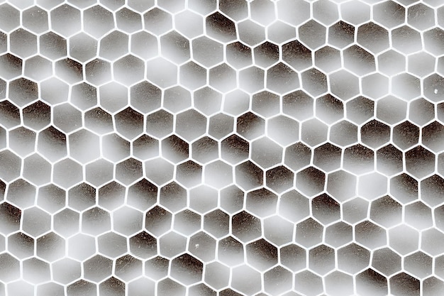 Tir vertical du motif textile sans couture géométrique Hexagone 3d illustré