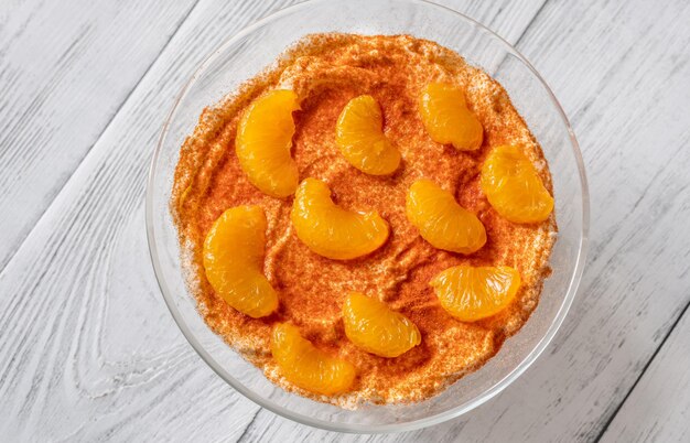 Le tiramisu mandarin à l'orange