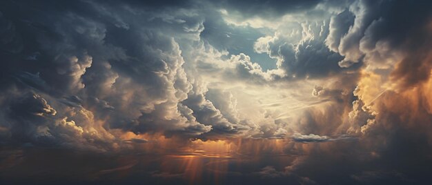 Tiré d'un beau ciel nuageux