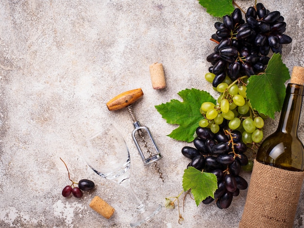 Tire-bouchon raisin, vin et millésime