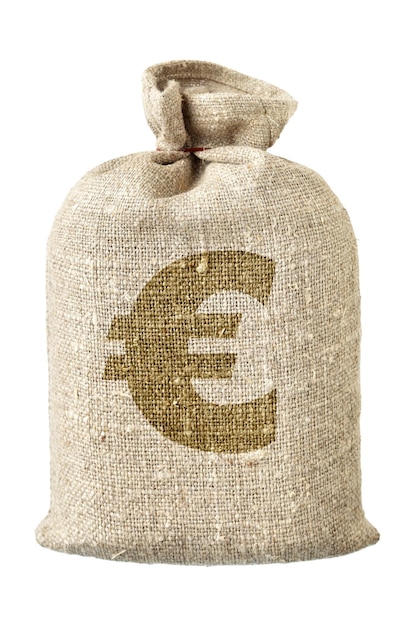 Tirelire avec le symbole de l'euro