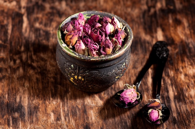 Tisane Rose Séchée