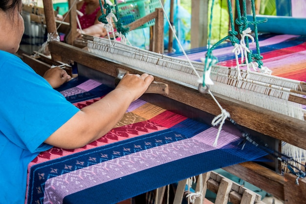 Tissage à la maison.